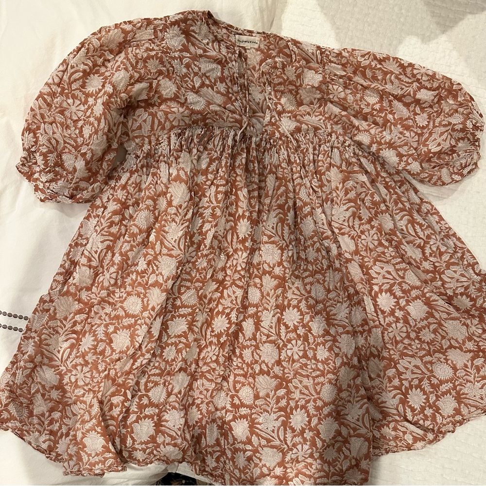 Daughters of India Kyra dress, caramel